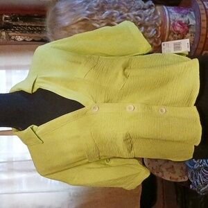 mmCmmCm Bright Chartreuse Top S NWT